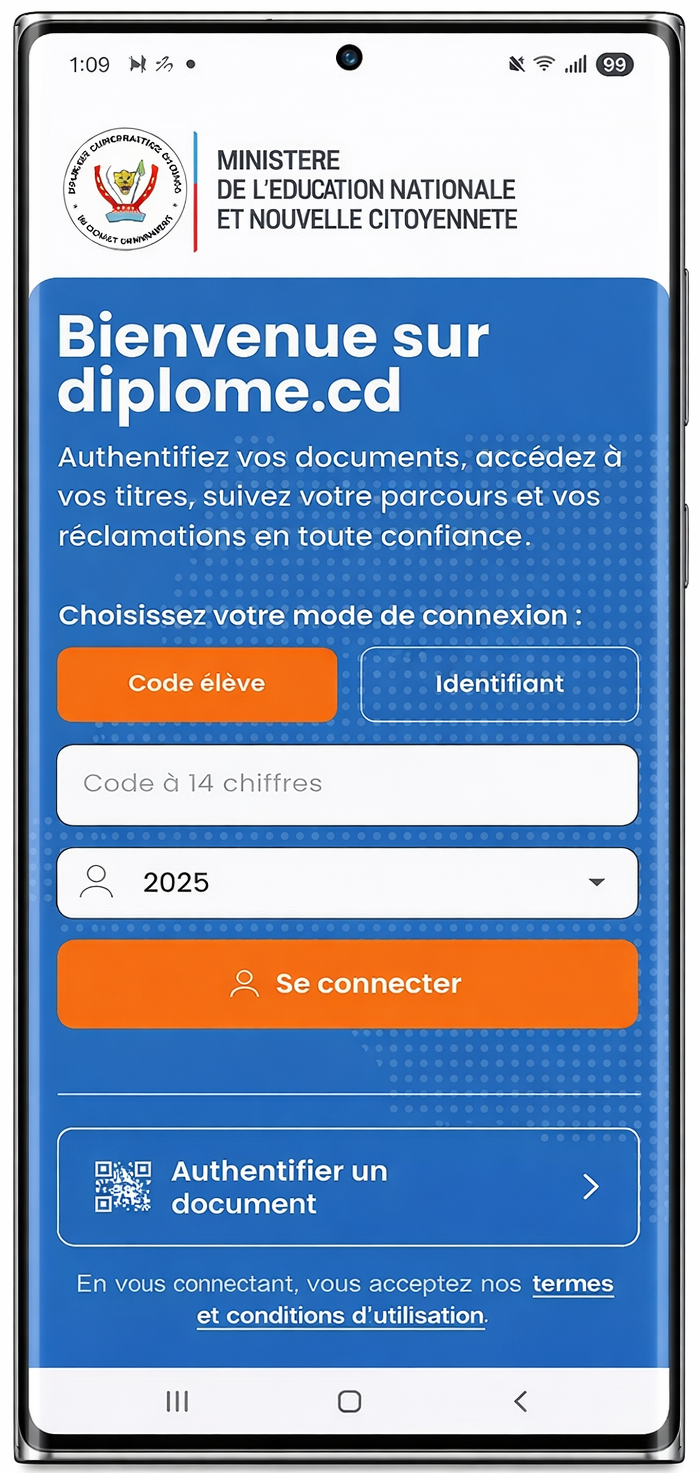 Exemple de diplôme sécurisé