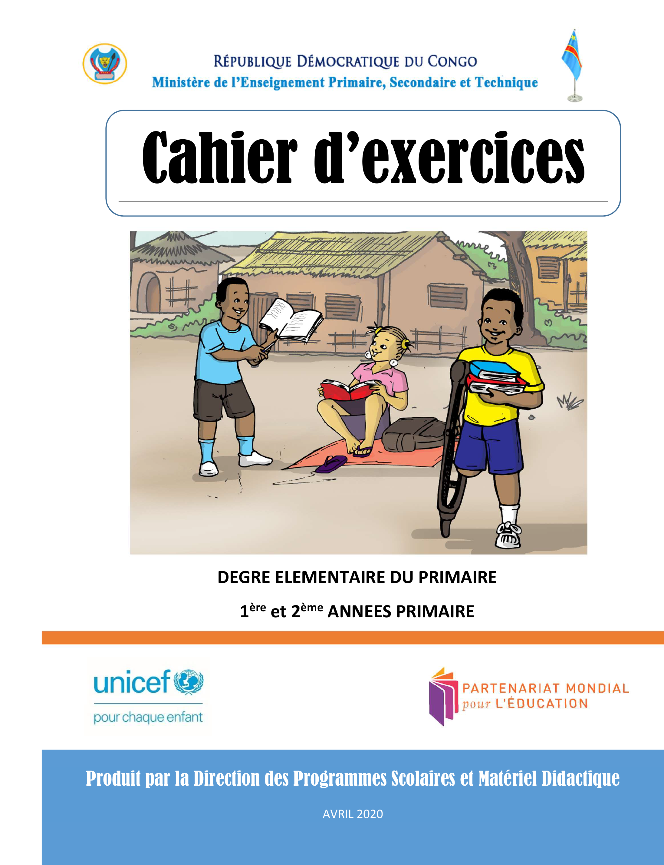 Cahier d’exercices : degré élémentaire du primaire (1ère et 2ème Années Primaire)