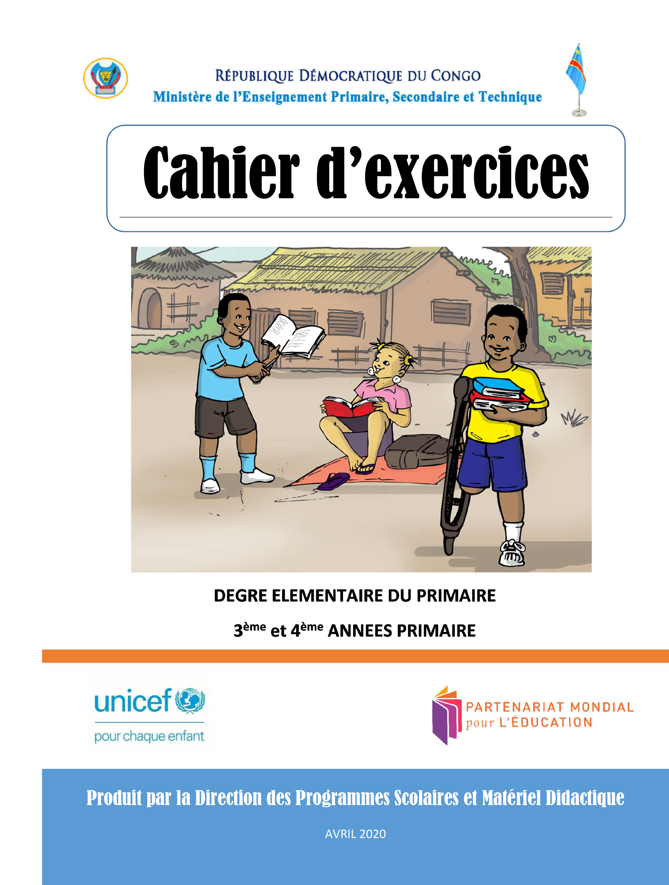 Cahier d’exercices : degré moyen du primaire (3ème et 4ème Années Primaire)