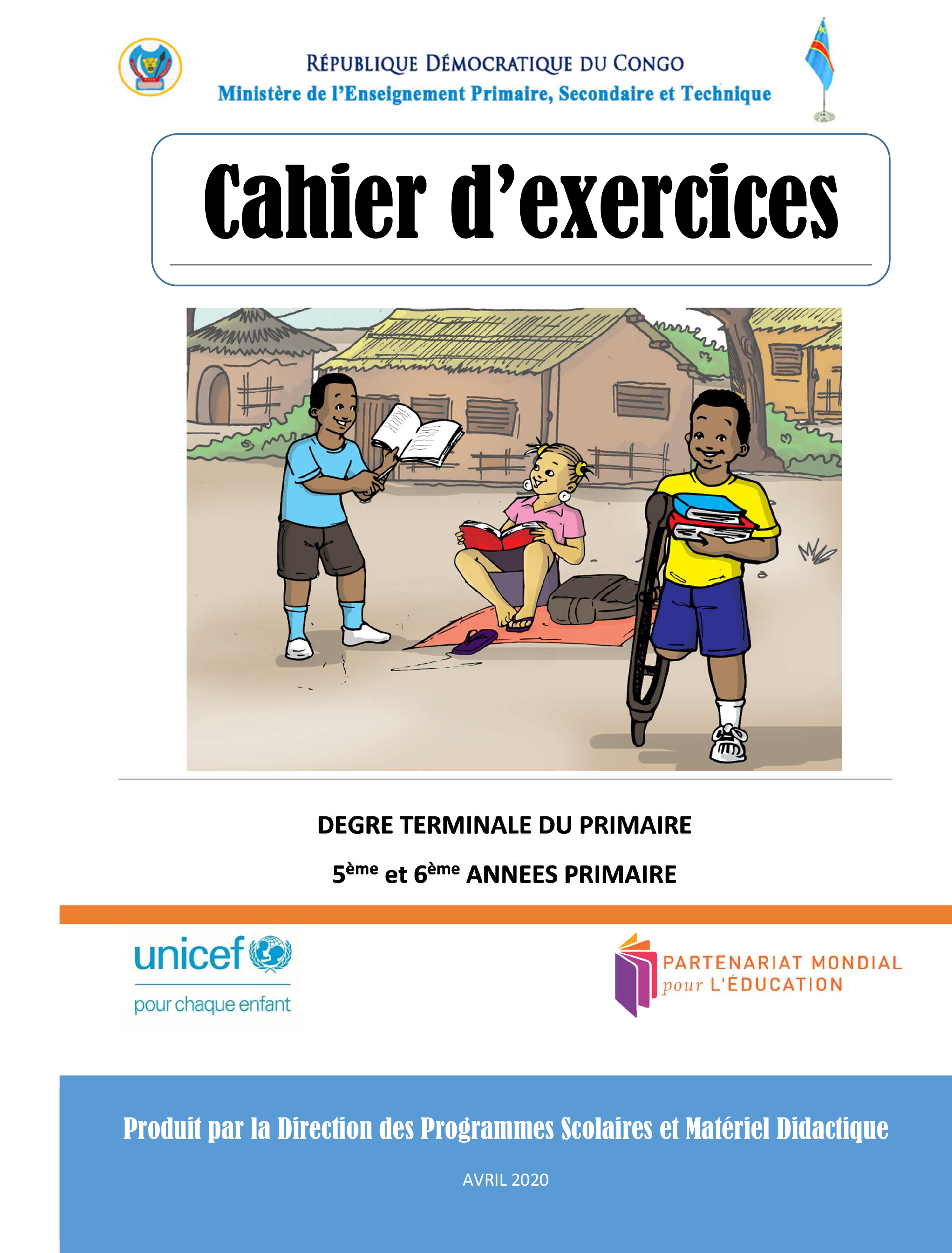 Cahier d’exercices : degré terminal du primaire (5ème et 6ème Années Primaire)