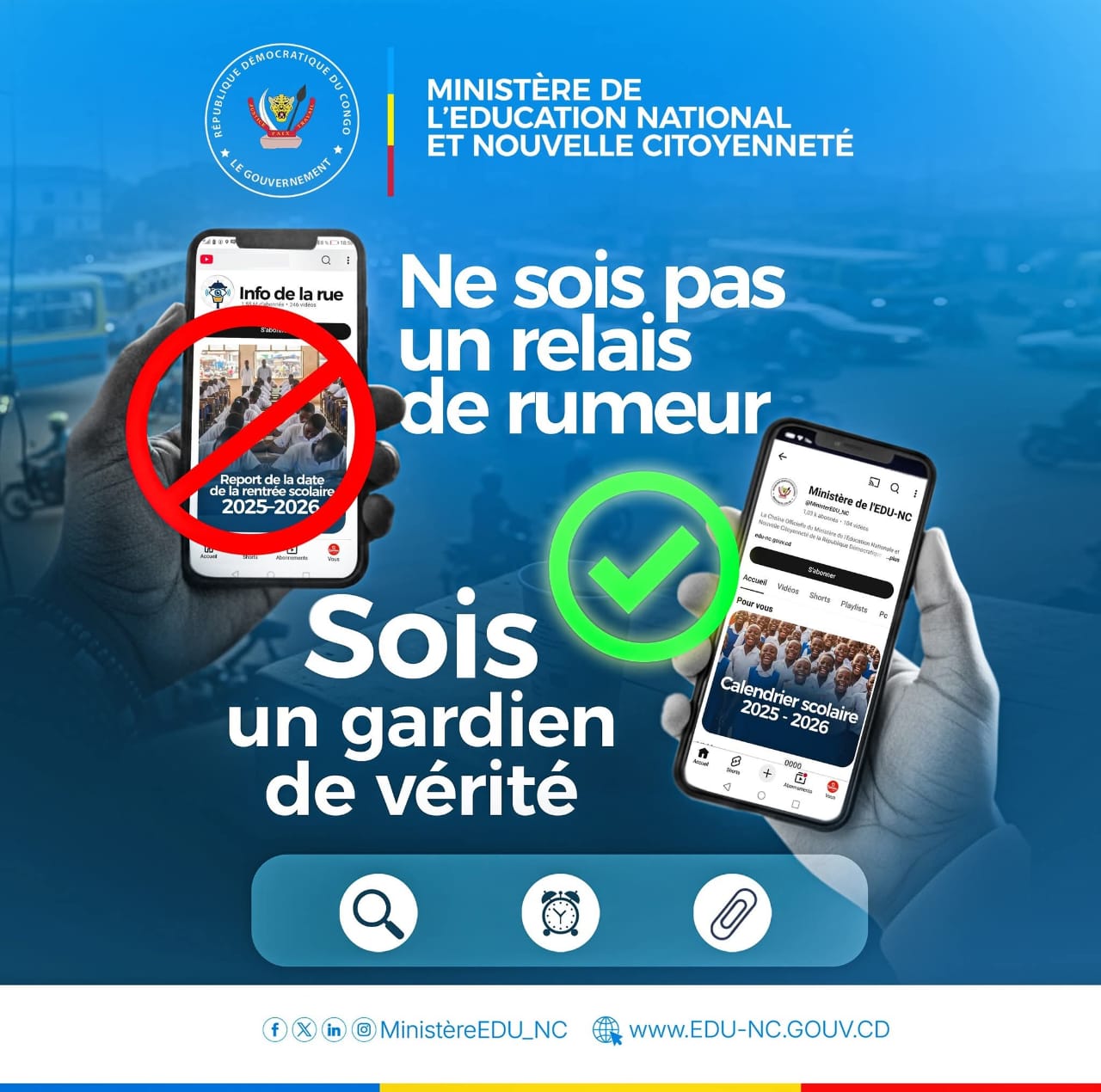 Assainissement de l'espace numérique en RDC : l’Éducation nationale et Nouvelle Citoyenneté en première ligne pour former des citoyens responsables