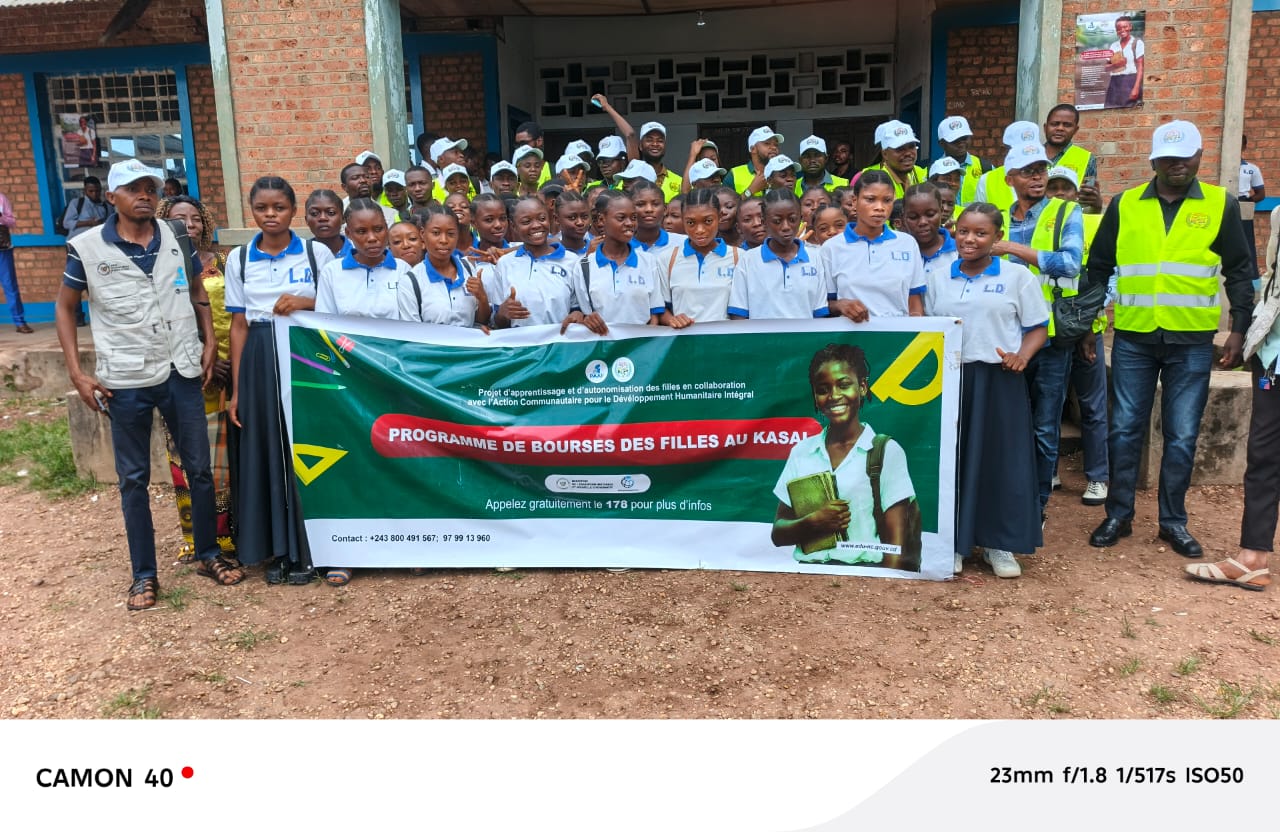 PAAF : plus de 1 000 élèves filles du Lycée Disanka identifiées pour une bourse scolaire au Kasaï