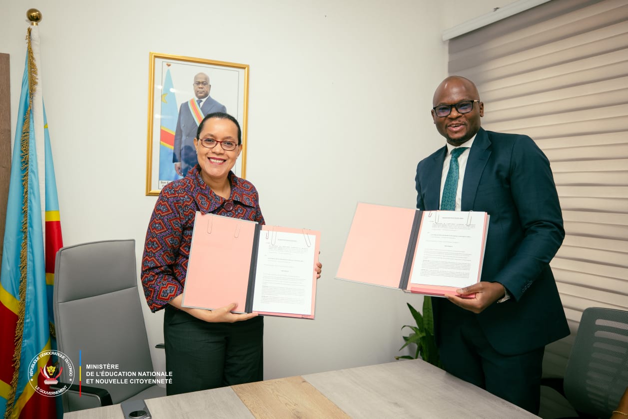 Éducation en RDC : Un pacte numérique historique signé entre le MINEDUC-NC et le FDSU