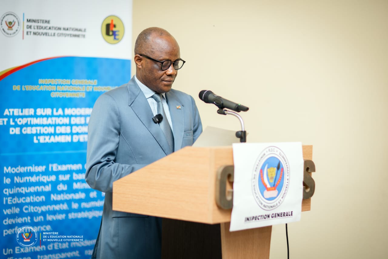 Examen d’Etat : le vice-ministre Théodore Kazadi ouvre l’atelier sur la modernisation et l’optimisation du processus de gestion des données