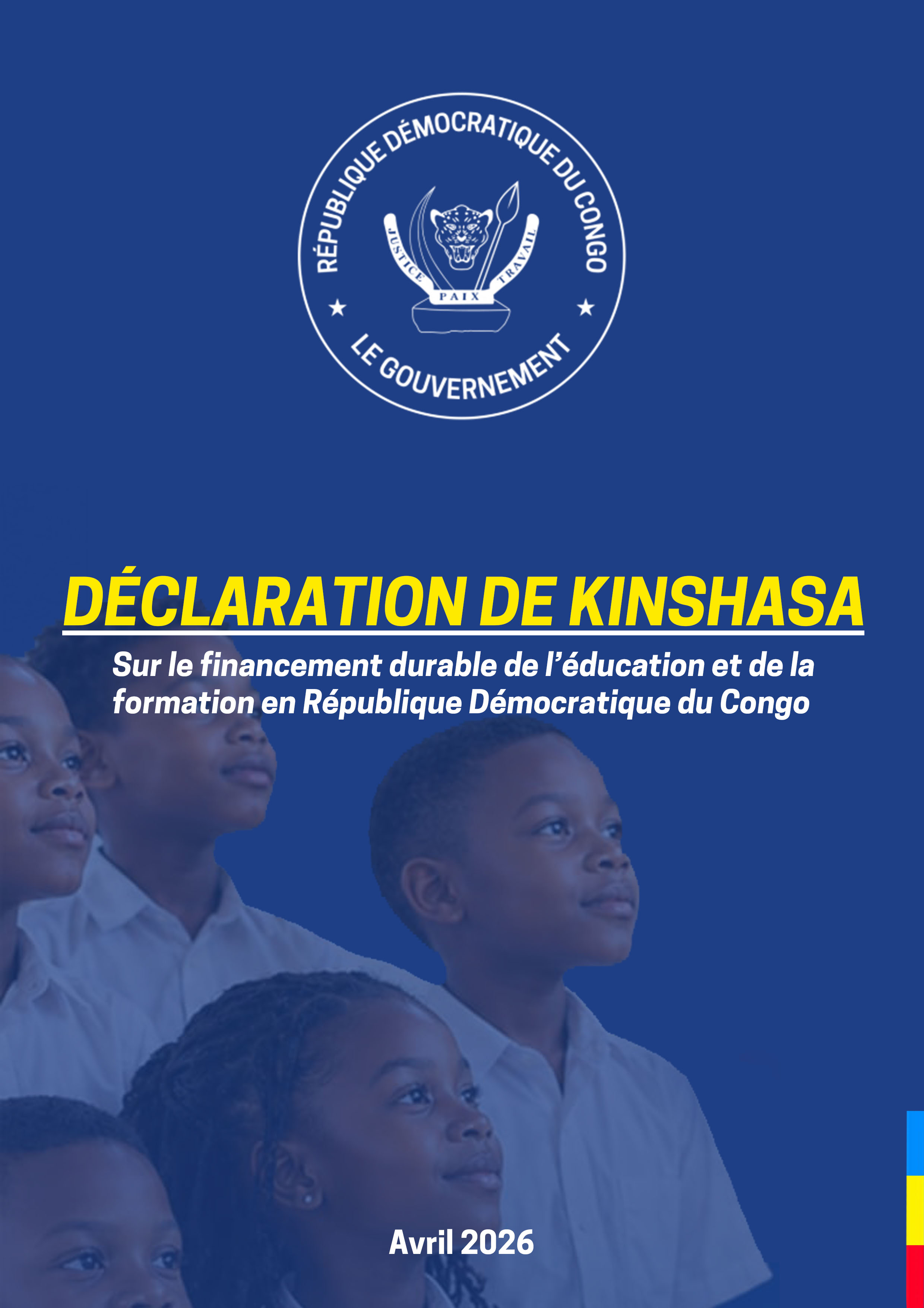 Déclaration de Kinshasa sur le financement durable de l’éducation et de la formation
