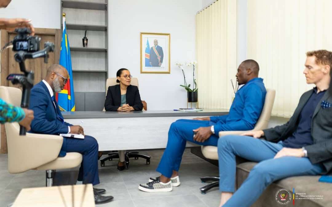 Encadrement des jeunes par le sport : Raissa Malu reçoit le basketteur Congolais Bismack Biyombo 