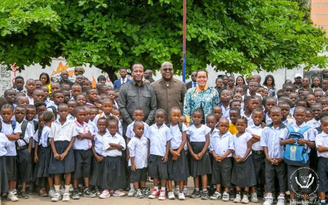 Félix Tshisekedi engage Raïssa Malu à assurer la viabilisation des établissements scolaires