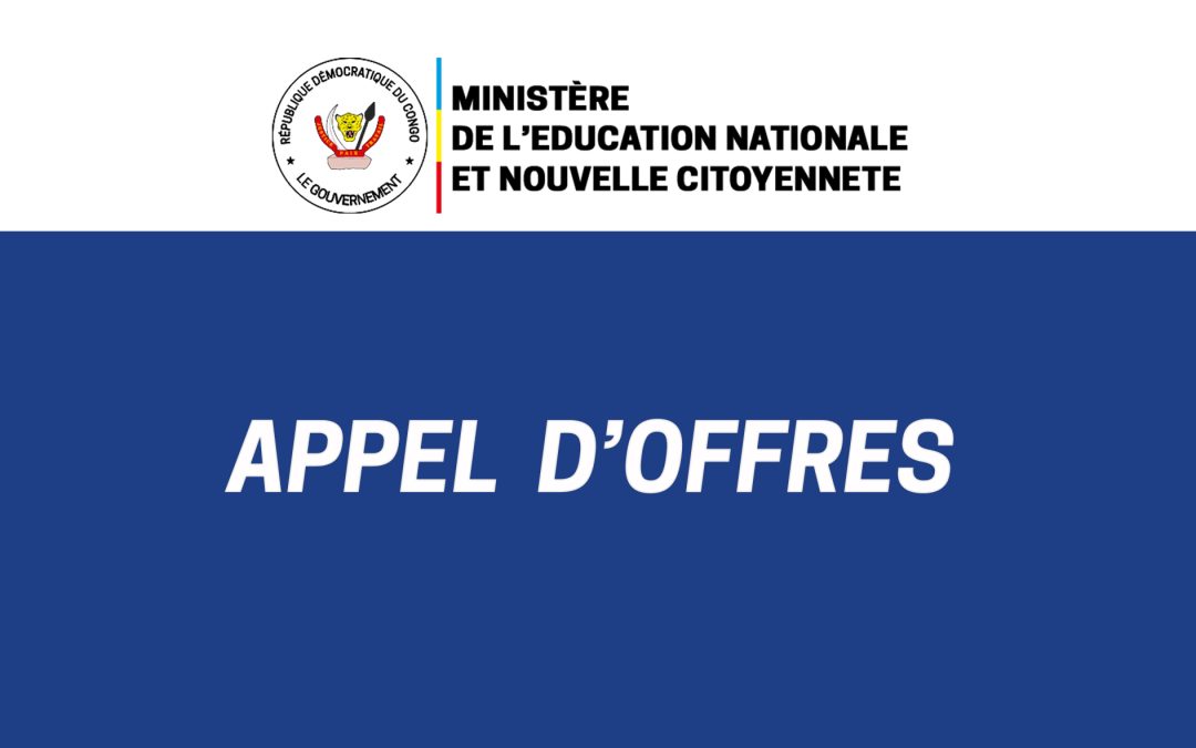 Appel d’offres: Identification d’un prestataire pour le renforcement des capacités digitales du personnel du Ministère de l’éducation nationale et nouvelle citoyenneté – LRPS-2025-9196941