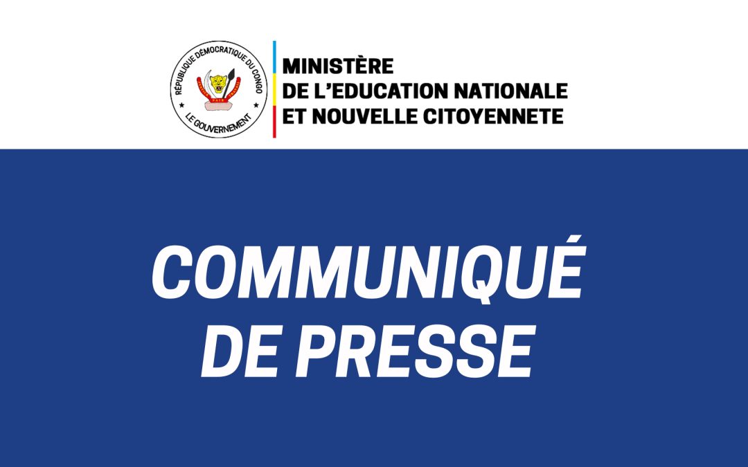 Communiqué du Ministère de l’Éducation Nationale et Nouvelle citoyenneté à la suite des actes de vandalisme survenus au stade des Martyrs, mardi 9 septembre 2025