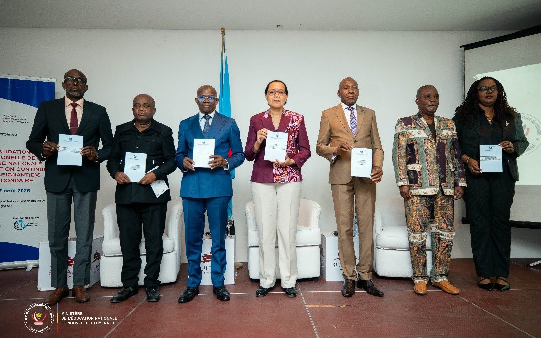 PAAF : Validation institutionnelle de la Politique nationale de formation continue des enseignants du secondaire