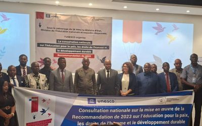 Recommandation 2023 de l’UNESCO : Des experts en atelier de renforcement pour une éducation en faveur de la paix, des droits de l’homme et du développement durable